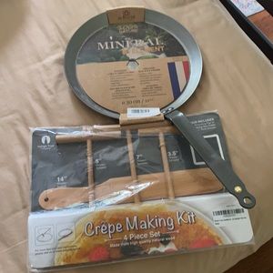 Crepe Making Kit & Pan (Organic Bee Wax Finish)